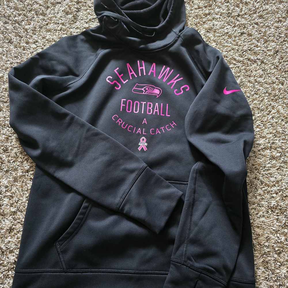 NFL Black Seattle Seahawks Crucial Catch Therma-Fit Hoodie